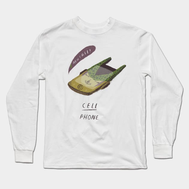 cell phone Long Sleeve T-Shirt by Louisros